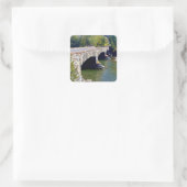 Divide Creek-brug Vierkante Sticker (Tas)