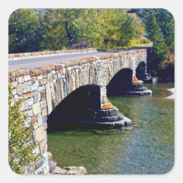Divide Creek-brug Vierkante Sticker