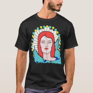Divided Woman Face Portret T-shirt