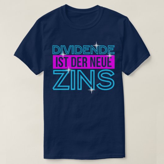 Dividend feitelijk de aandelenbeurs t-shirt (Design voorkant)