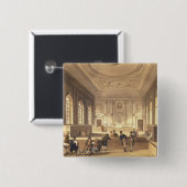 Dividend Hall in South Zee House Vierkante Button 5,1 Cm (Voorkant /achterkant)