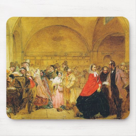 Dividenddag bij de Bank of England (effectenmarkt) Muismat (Voorkant)