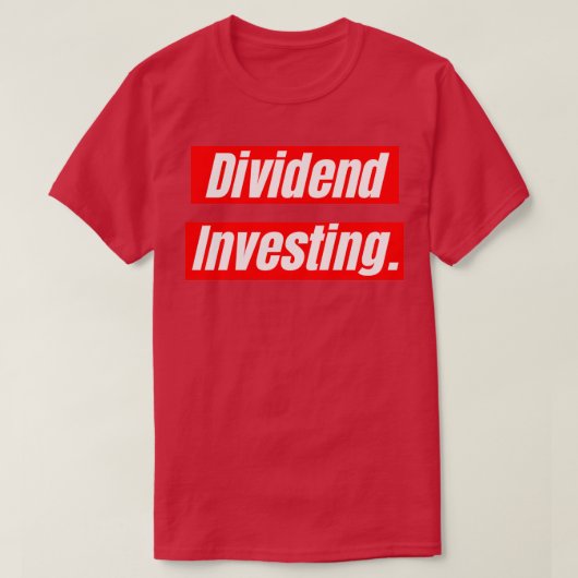 Dividendinvestering T-shirt (Design voorkant)