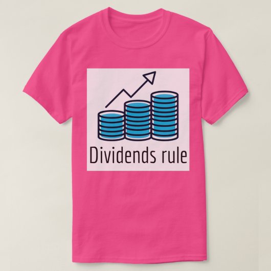 Dividens regelblauw t-shirt (Design voorkant)