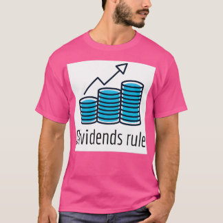 Dividens regelblauw t-shirt