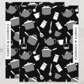 Divider koekjes en koekjes | Black White Kitchen (Voorkant / Achterkant)