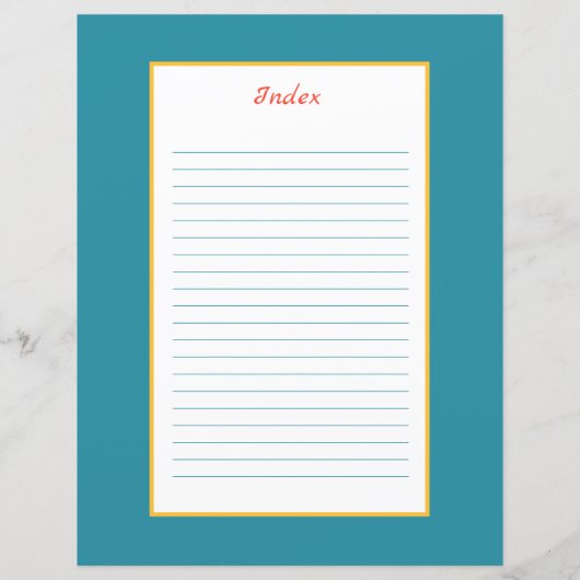 Divider Pagina voor Blauw Geel Spaans Multomap Teg (Achterkant)