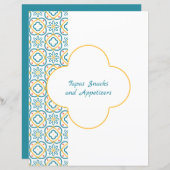 Divider Pagina voor Blauw Geel Spaans Multomap Teg (Voorkant / Achterkant)