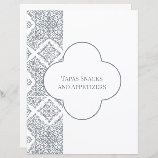 Divider Pagina voor grijs Spaans Multomap Tegel (Voorkant / Achterkant)