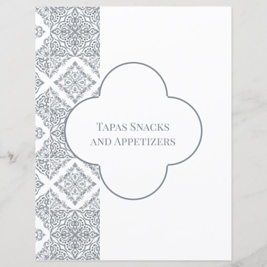 Divider Pagina voor grijs Spaans Multomap Tegel (Voorkant)