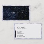 Dividerlijn met zwart tabblad/nachtelijke zakelijk visitekaartje (Voorkant / Achterkant)