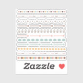 Dividers tiny latte sheet sticker (Vel)