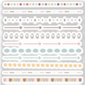 Dividers tiny latte sheet sticker (Voorkant)
