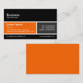 Dividon v2 Oranje en donkergrijs Visitekaartje (Voorkant / Achterkant)