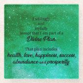 Diviene Plan Divine, Divine, Aandrijving Glazen Onderzetter (Voorkant)