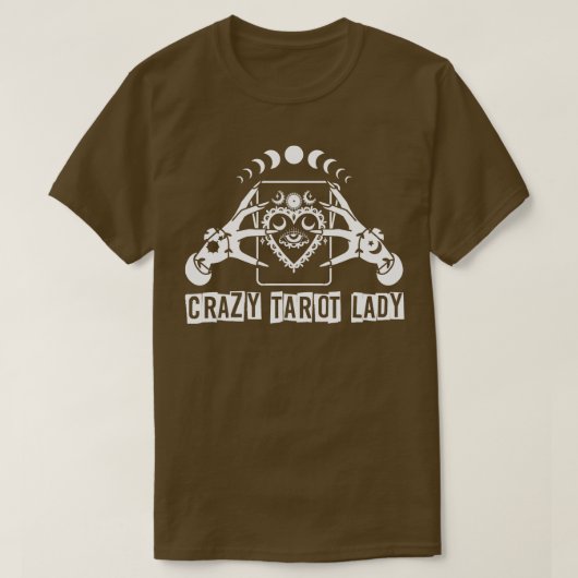 Divination Crazy Tarot Lady Crystal Ball Tarot T-shirt (Design voorkant)