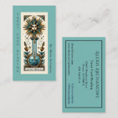 Divination Tarot Card Reading Business Card Visitekaartje (Voorkant / Achterkant)