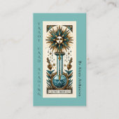 Divination Tarot Card Reading Business Card Visitekaartje (Voorkant)