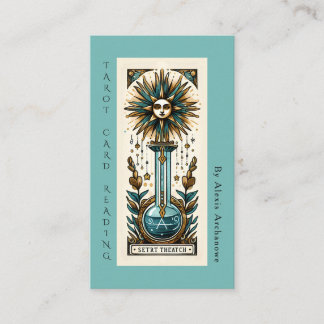 Divination Tarot Card Reading Business Card Visitekaartje
