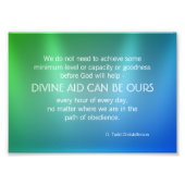 Divine Aid Inspirerend Quote Foto Afdruk (Voorkant)
