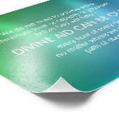 Divine Aid Inspirerend Quote Foto Afdruk (Hoek)