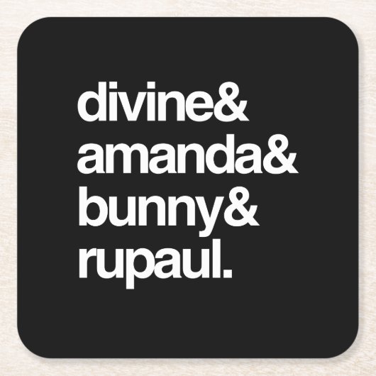 Divine Amanda Bunny en Ru Kartonnen Onderzetters (Voorkant)