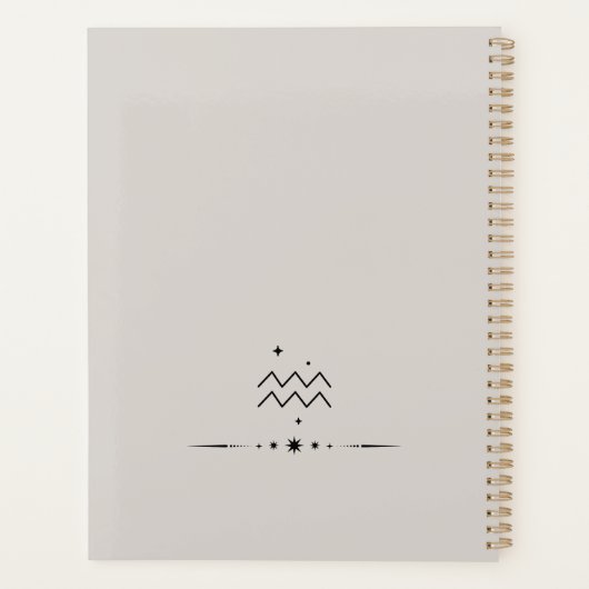 Divine Aquarius Planner (Achterkant)