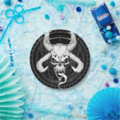 Divine Arcane Skull of Death (zwart) Papieren Bordje (Feest)