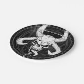 Divine Arcane Skull of Death (zwart) Papieren Bordje (Gekanteld)