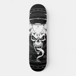 Divine Arcane Skull of Death (zwart) Persoonlijk Skateboard