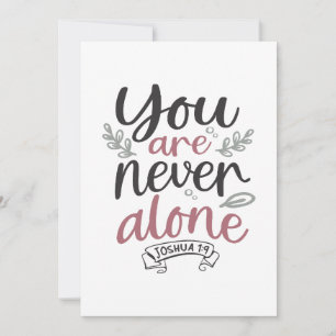 Divine Assurance - Joshua 1:9 Christelijk ontwerp Bedankkaart