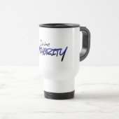 Divine AUTHORITY – Blue Gradient Design Travel Mug Reisbeker (Voorkant rechts)