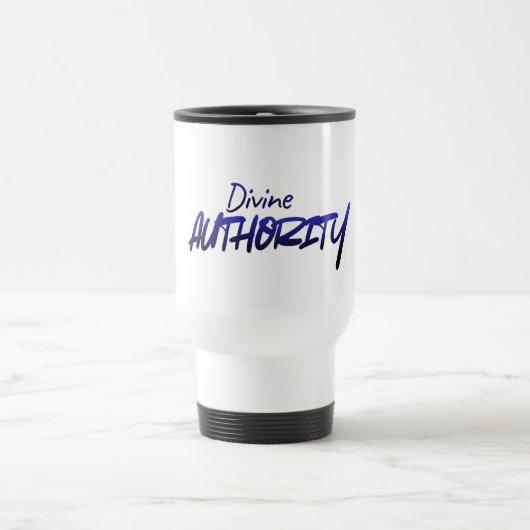 Divine AUTHORITY – Blue Gradient Design Travel Mug Reisbeker (Center)