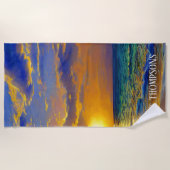 Divine Beach Sunset in Puerto Rico Strandlaken (Voorkant)