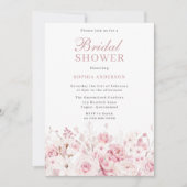 Divine Blush Waterverf Roos Vrijgezellenfeest Kaart (Voorkant)