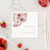 Divine Boho Blush & Roos Bruiloft Servet (Insitu)