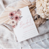 Divine Boho Blush & Roos Vrijgezellenfeest Kaart