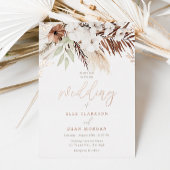Divine Boho Floral Roos Gold Foil Wedding Folie Uitnodiging