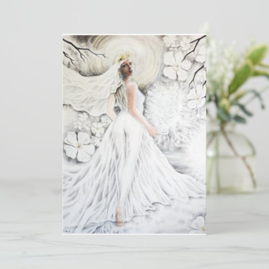 Divine bride kaart (Staand voorkant)