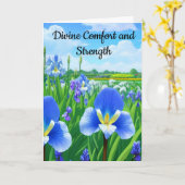 Divine Comfort and Sterke GOD is bij You Kaart (Gele Bloem)