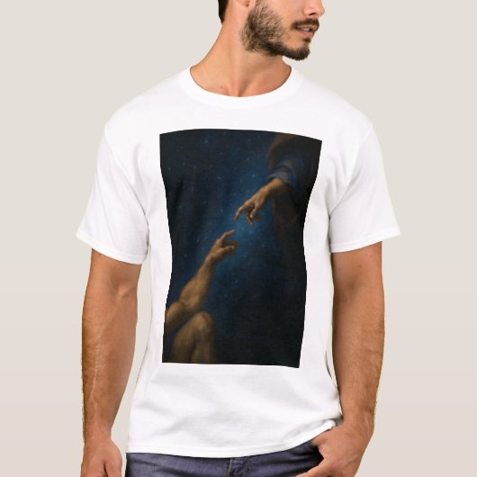 Divine Connection – Inspirerend kunst T-shirt (Voorkant)