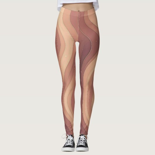 Divine Curves – Elegant Feminine Line Art Leggings (Voorkant)