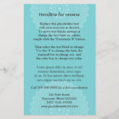 Divine Cyan Impressie Verticaal Flyer (Achterkant)