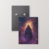 Divine Darkness – The Sacred Halloween Presence Button (Voorkant / Achterkant)