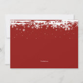 Divine Desserts Winter-Theme Invitation Kaart (Achterkant)