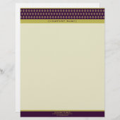 Divine Diamonds (paars) Gepersonaliseerd Letterhea Persoonlijk Briefhoofd (Voorkant / Achterkant)