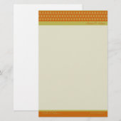 Divine Diamonds (tangerine) Gepersonaliseerd Stati Briefpapier (Voorkant / Achterkant)