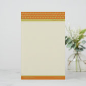 Divine Diamonds (tangerine) Gepersonaliseerd Stati Briefpapier (Staand voorkant)