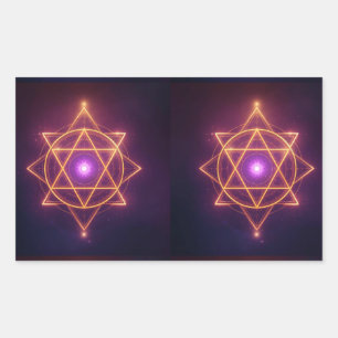 Divine Diwali Energie Stroom   ArtivaNest Rechthoekige Sticker
