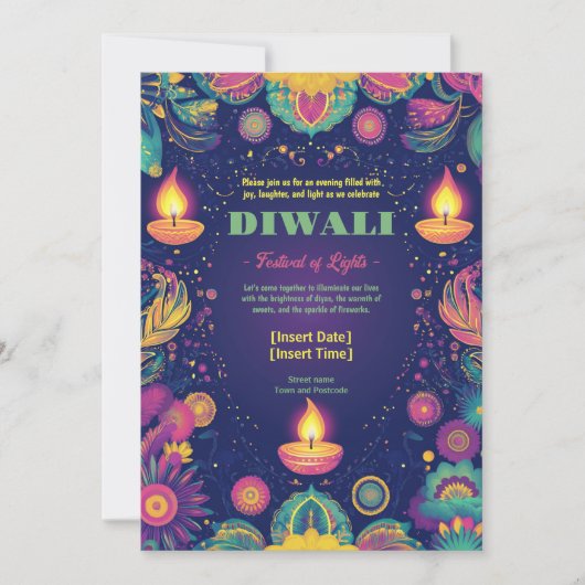Divine Diwali Harmony Kaart (Voorkant)